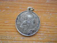 старинно бронзово медальонче "Св. Иван Рилски"