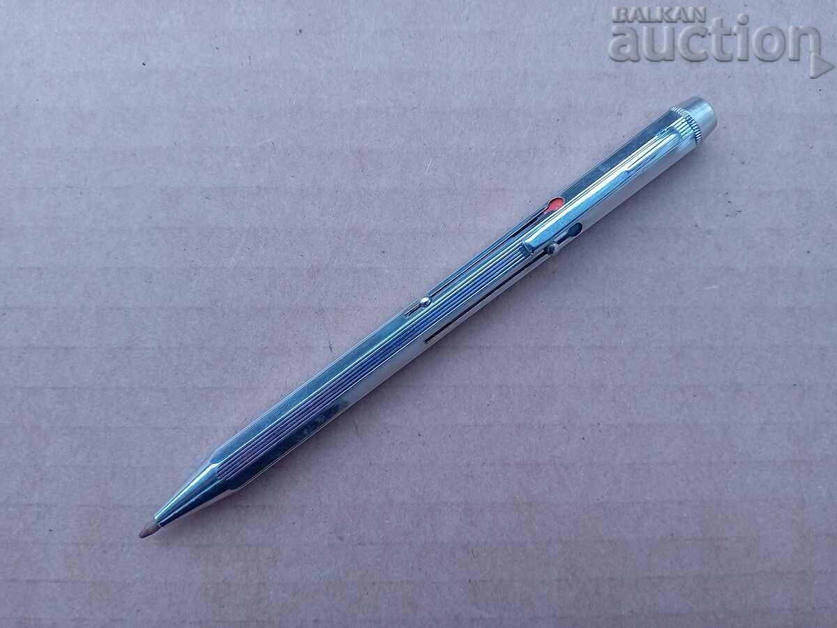 retro vintage metal pen four colors 70s - 5