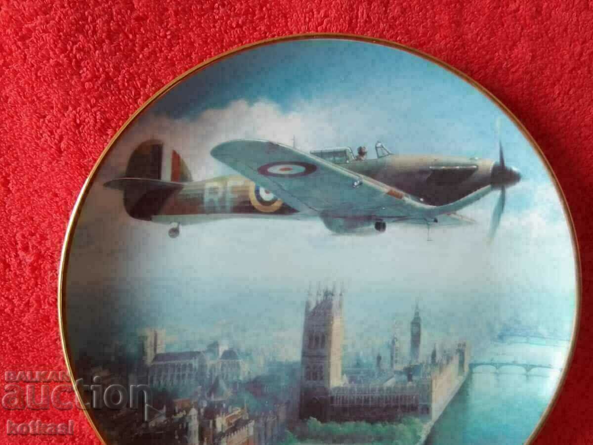 Auction Old porcelain plate marked signed Aircraft Palace Auction Old porcelain plate marked signed Aircraft Palace