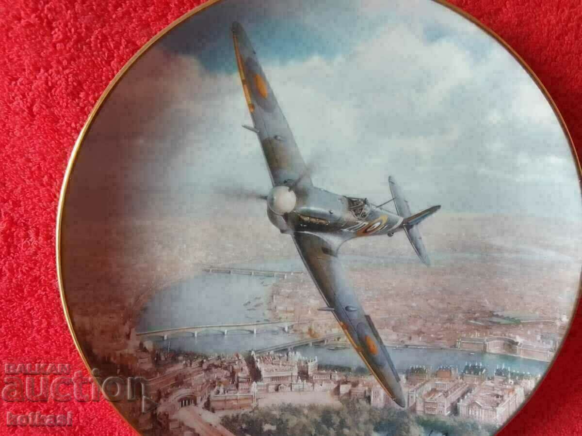 Delivery of Old porcelain plate marked and signed Airplane Grad Reka Delivery of Old porcelain plate marked and signed Airplane Grad Reka