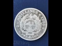 South Africa 2 1/2 Shillings 1894 Paul Kruger Silver