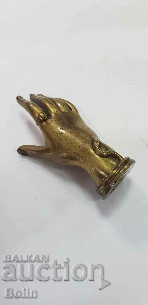 Rare French bronze seal - arm, snake 19th century - 7 Rare French bronze seal - arm, snake 19th century - 7
