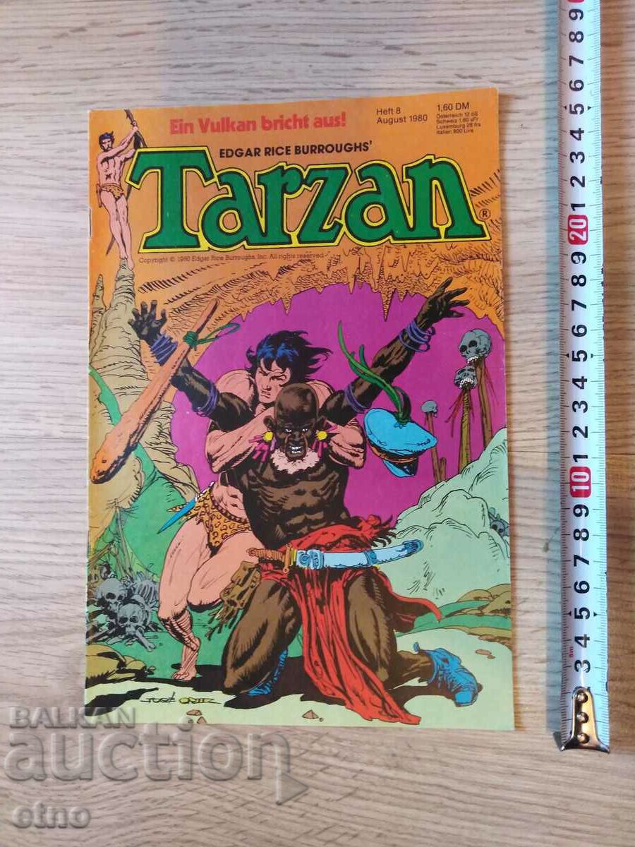 1980, numărul 8, VINTAGE GERMAN COMICS - TARZAN