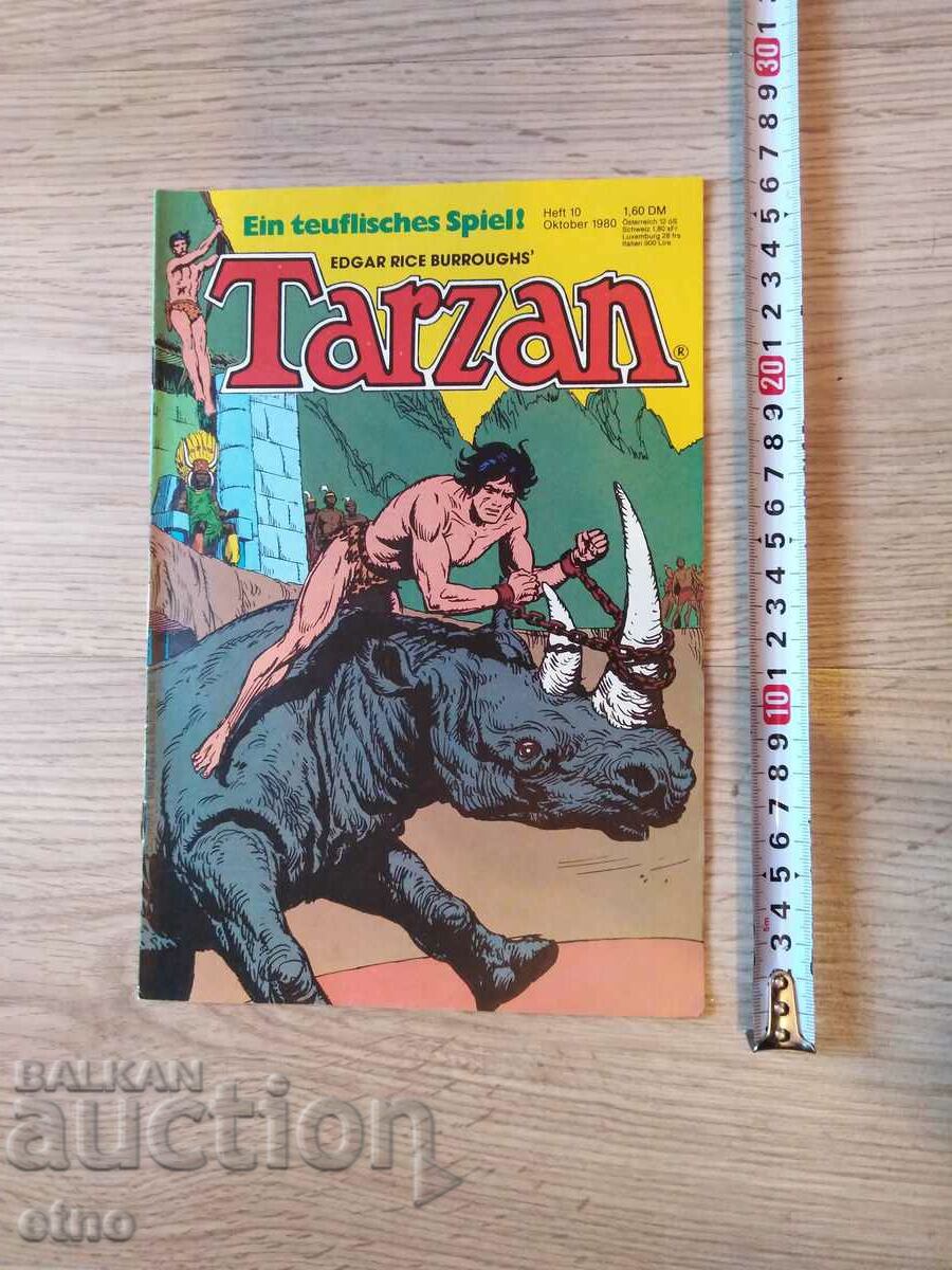 1980, 10ο τεύχος, VINTAGE GERMAN COMICS - TARZAN