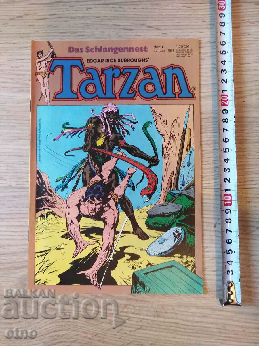 1981, 1ο τεύχος, VINTAGE GERMAN COMICS - TARZAN