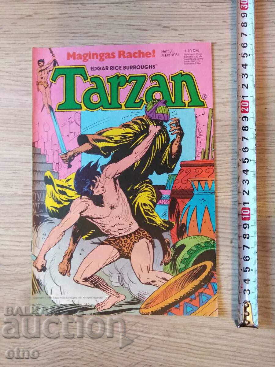 1981, numărul 3, BD GERMANĂ VINTAGE - TARZAN