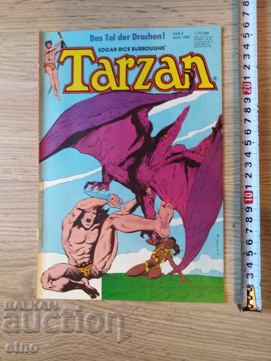 1981, 4th issue, VINTAGE GERMAN COMICS - TARZAN
