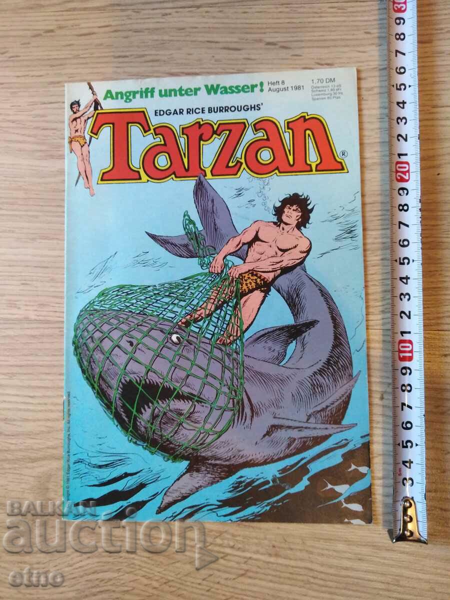1981, numărul 8, VINTAGE GERMAN COMICS - TARZAN