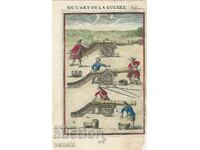 1696 - MALLET ENGRAVING - MILITARY CAMP