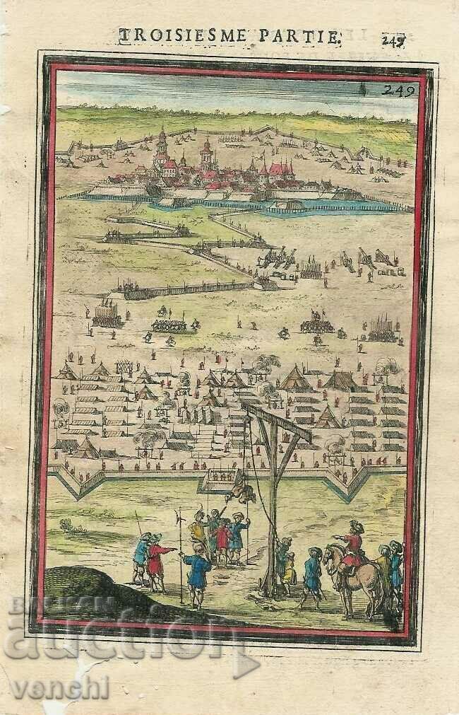 1696 - ГРАВЮРА МАЛЕТ - ВОЙСКА, БЕСИЛО . 1696 - ГРАВЮРА МАЛЕТ - ВОЙСКА, БЕСИЛО .