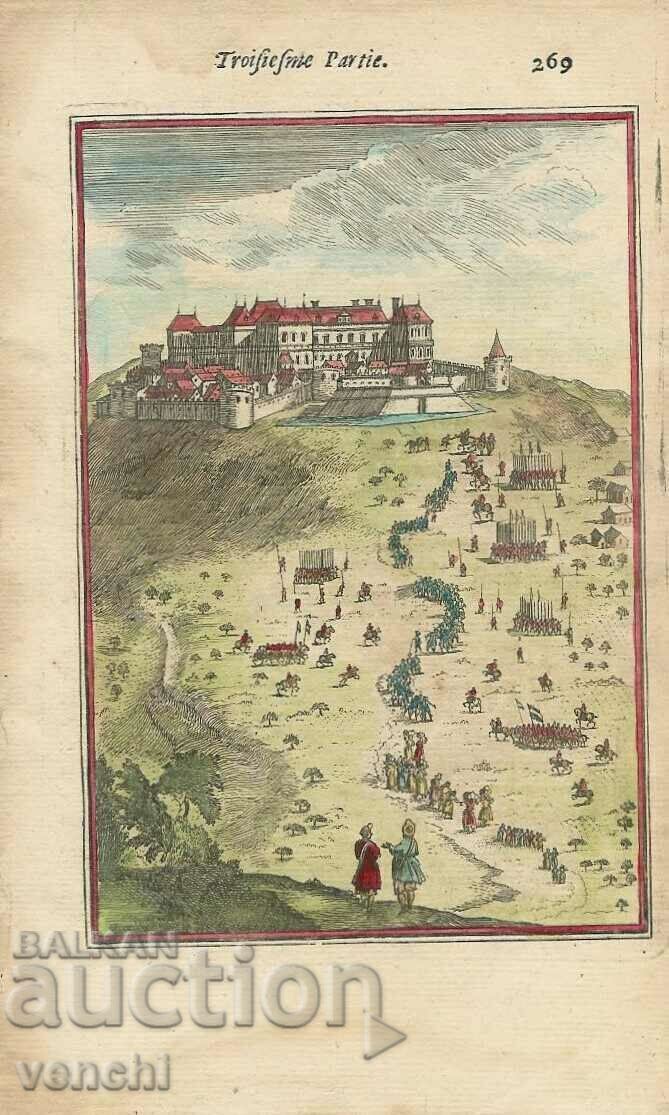1696 - GRAVURĂ MALLET - TRUPE, CASTEL 1696 - GRAVURĂ MALLET - TRUPE, CASTEL
