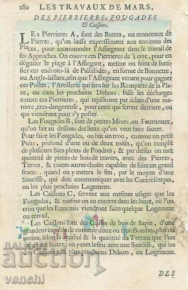 1696 - GRAVURĂ MALLET - TRUPE, CASTEL, SPÂNZURĂTOARE cu preț € 24.99 | 48.88 BGN