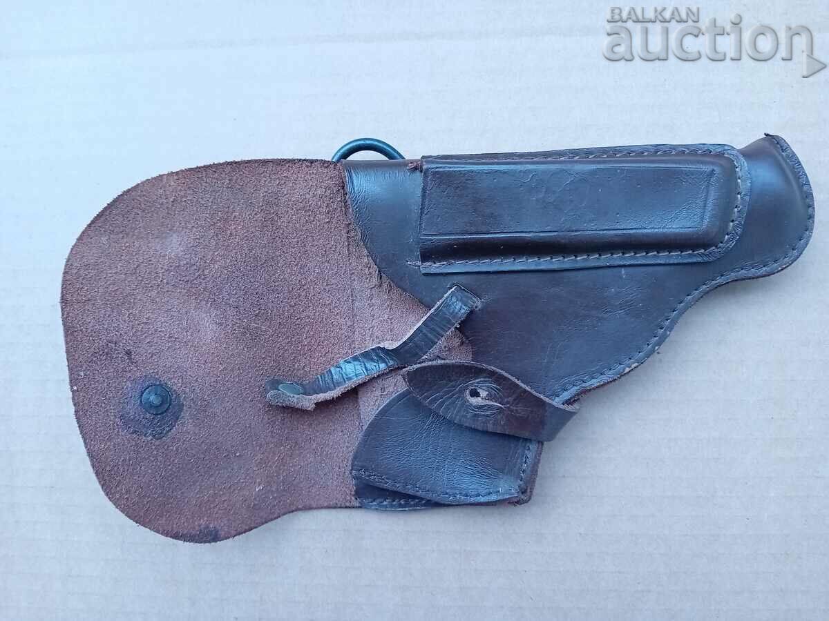 Доставка на старинен кобур с шомпол естествена кожа