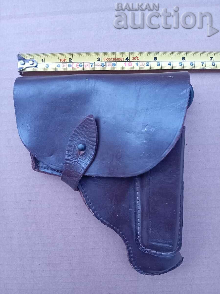 старинен кобур с шомпол естествена кожа - 5