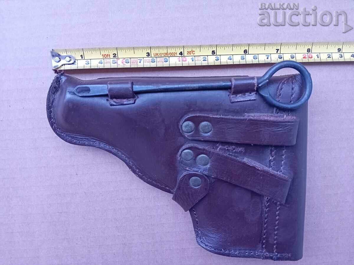 старинен кобур с шомпол естествена кожа - 6