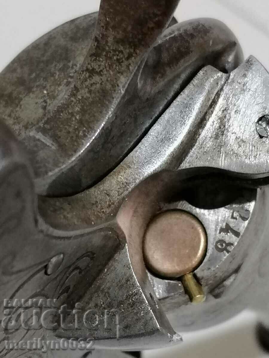 Delivery of French pin revolver Lefoucher 9mm barrel 1960s Delivery of French pin revolver Lefoucher 9mm barrel 1960s