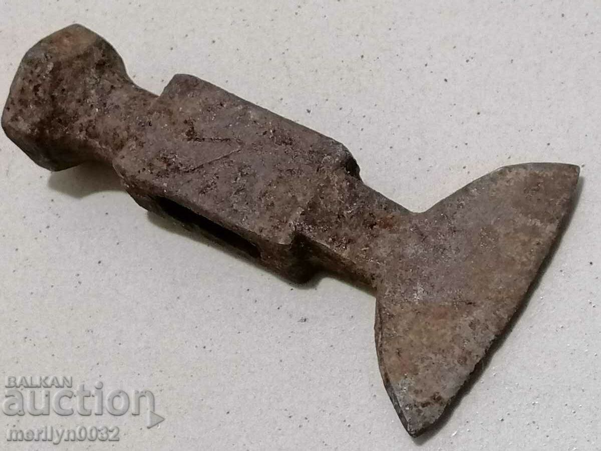 Old ax, axe, saber blade wrought iron with price 54.00 BGN | € 27.61 Old ax, axe, saber blade wrought iron with price 54.00 BGN | € 27.61