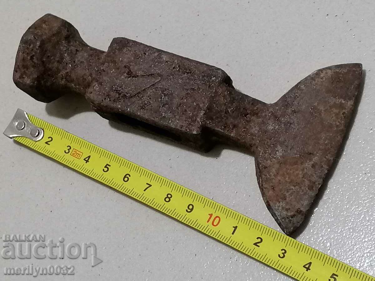 Old ax, axe, saber blade wrought iron - 5 Old ax, axe, saber blade wrought iron - 5