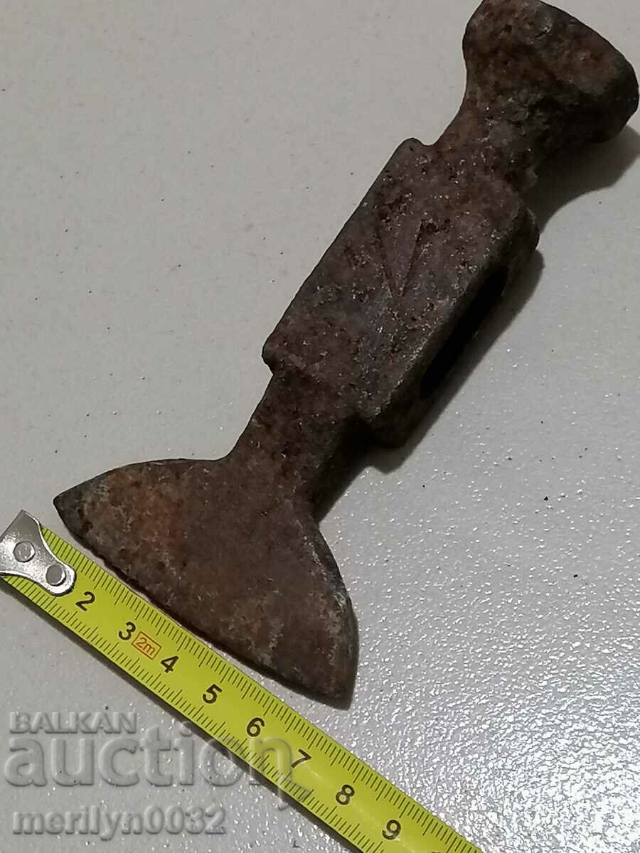 Old ax, axe, saber blade wrought iron - 6 Old ax, axe, saber blade wrought iron - 6