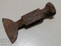 Old ax, axe, saber blade wrought iron