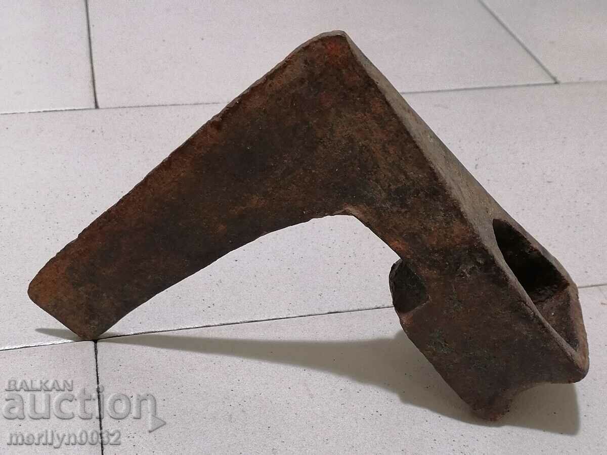 Old ax, axe, saber blade wrought iron with price 54.00 BGN | € 27.61 Old ax, axe, saber blade wrought iron with price 54.00 BGN | € 27.61