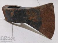 Old ax, axe, saber blade forged iron