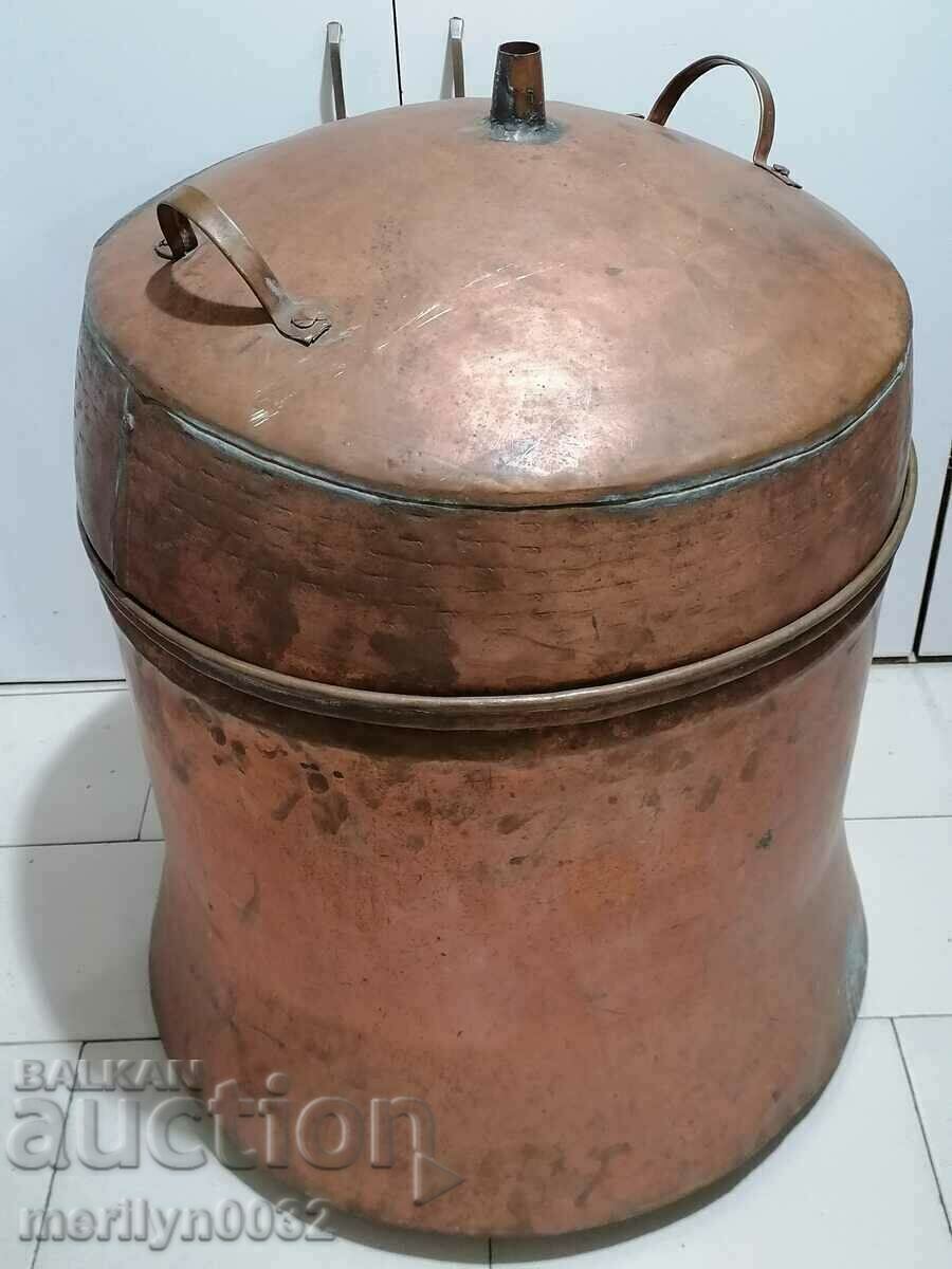 Brandy pot without a pipe and a copper coil with a cup lid with price 595.00 BGN | € 304.22 Brandy pot without a pipe and a copper coil with a cup lid with price 595.00 BGN | € 304.22