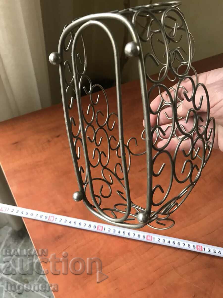 WINE BOTTLE HOLDER METAL AND BRAIDED FROM SOCA - 7 WINE BOTTLE HOLDER METAL AND BRAIDED FROM SOCA - 7