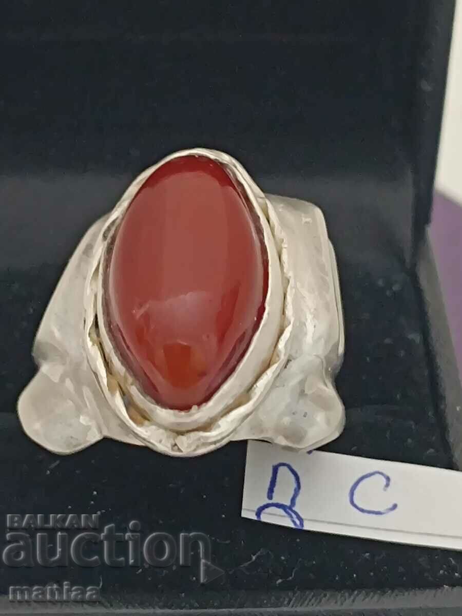 Auction Solid silver ring marked #DS Auction Solid silver ring marked #DS