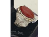 Inel din argint masiv marcat #DS