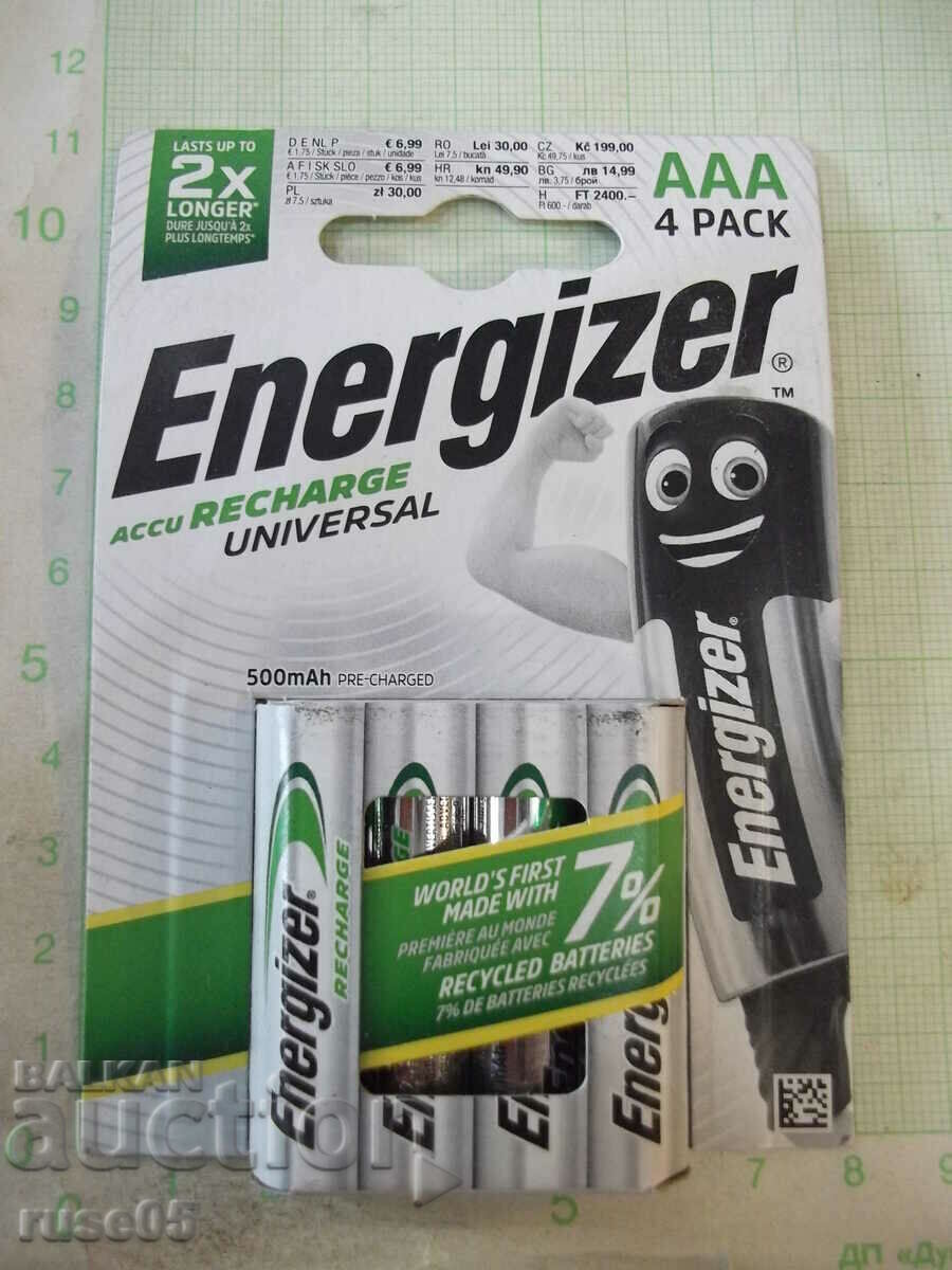 Set of 4 pcs. "Energizer AAA" batteries new
