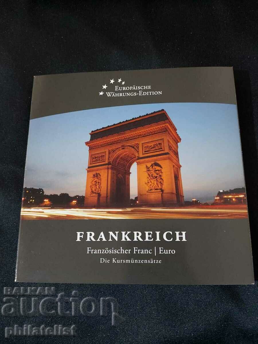 France Complete Set of 5 Ct. to 10 Fr and Euro Series 1999