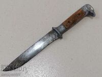 Old Bulgarian knife with an eagle head