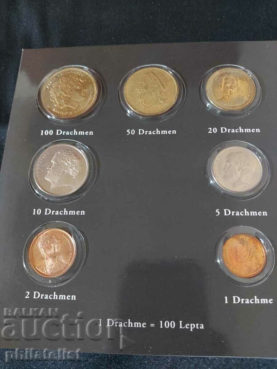 Auction Complete Set - Greece in Drachmas and Euro Series 2002 Auction Complete Set - Greece in Drachmas and Euro Series 2002
