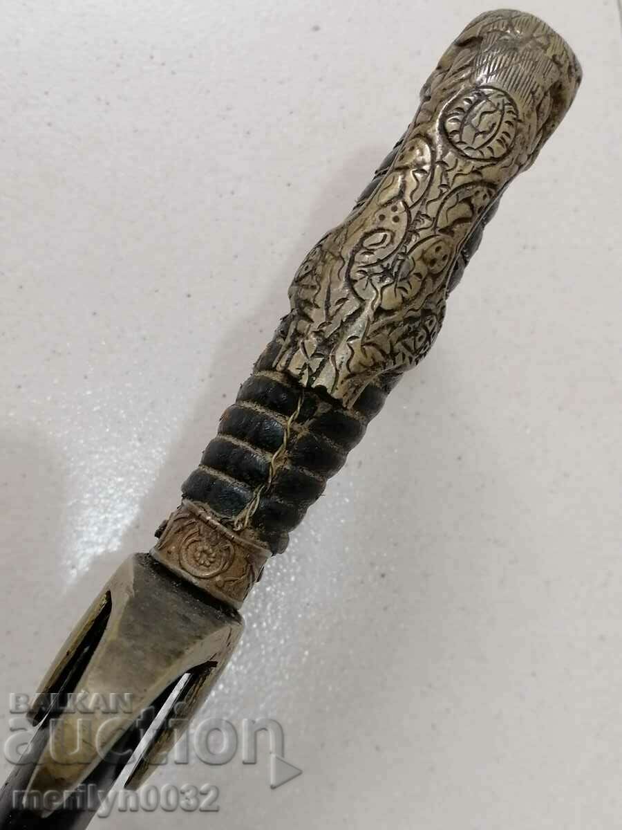 Bulgarian combat non-commissioned officer saber with kanya checkers sword palash - 7 Bulgarian combat non-commissioned officer saber with kanya checkers sword palash - 7