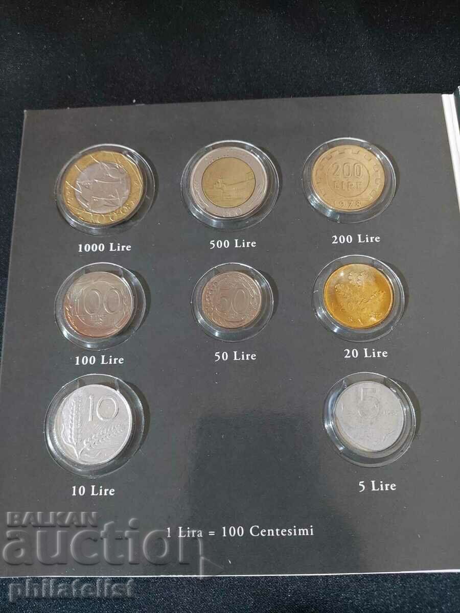 Auction Complete Set - Italy Lira 1978-1998 and Euro Series 2002 Auction Complete Set - Italy Lira 1978-1998 and Euro Series 2002