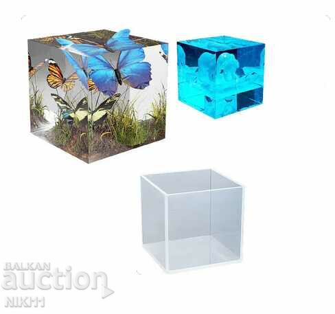 Silicone Mold Cube for candles, soaps, epoxy resin, fondant