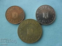 5 , 10 и 50 бани 2014 г. Румъния