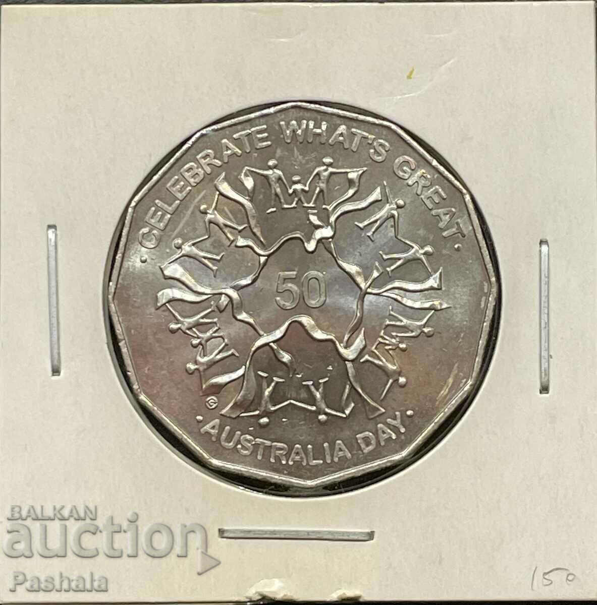 Австралия 50 цента 2010 г.