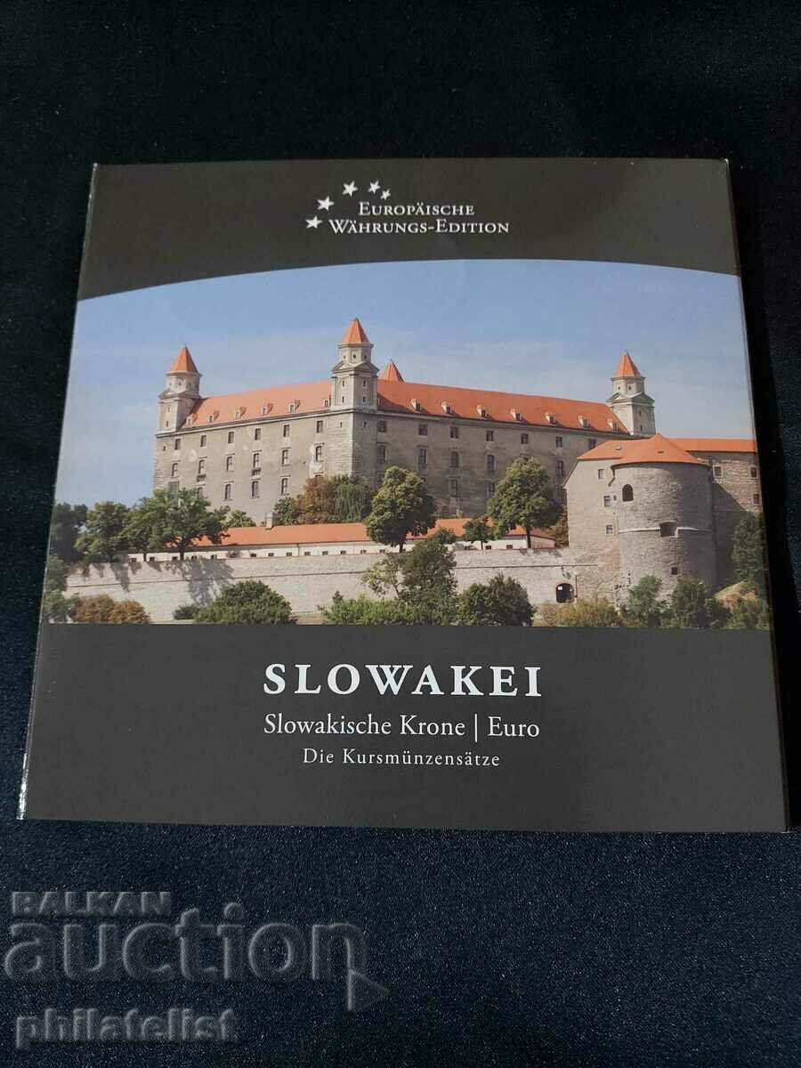 Complete set - Slovakia in crowns and Euro series 2009
