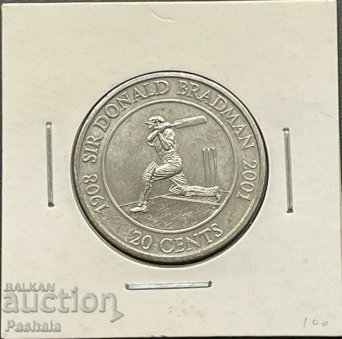 Австралия 20 цента 2001 г.