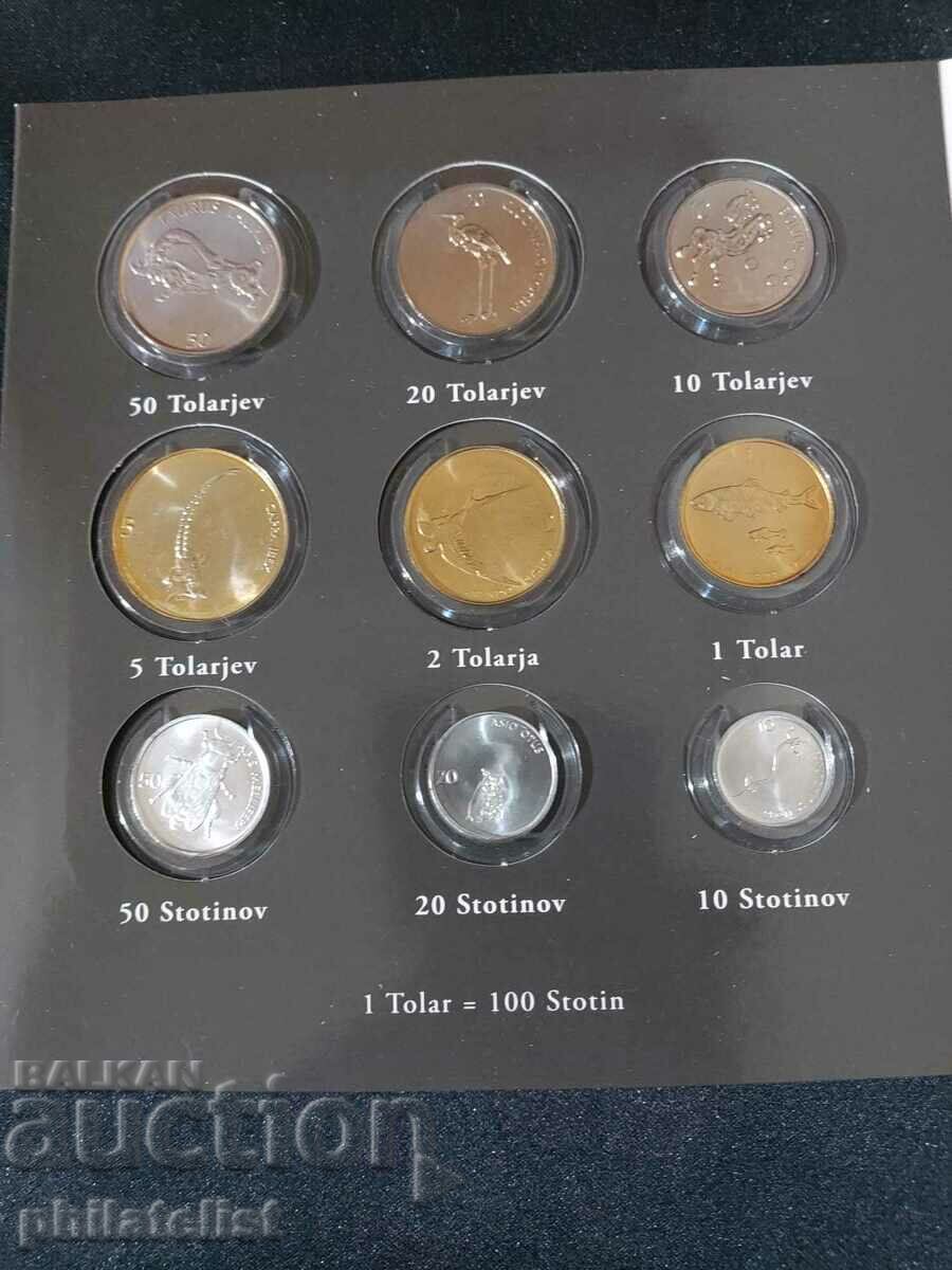 Auction Complete set - Slovenia in tolars and Euro series 2007 Auction Complete set - Slovenia in tolars and Euro series 2007