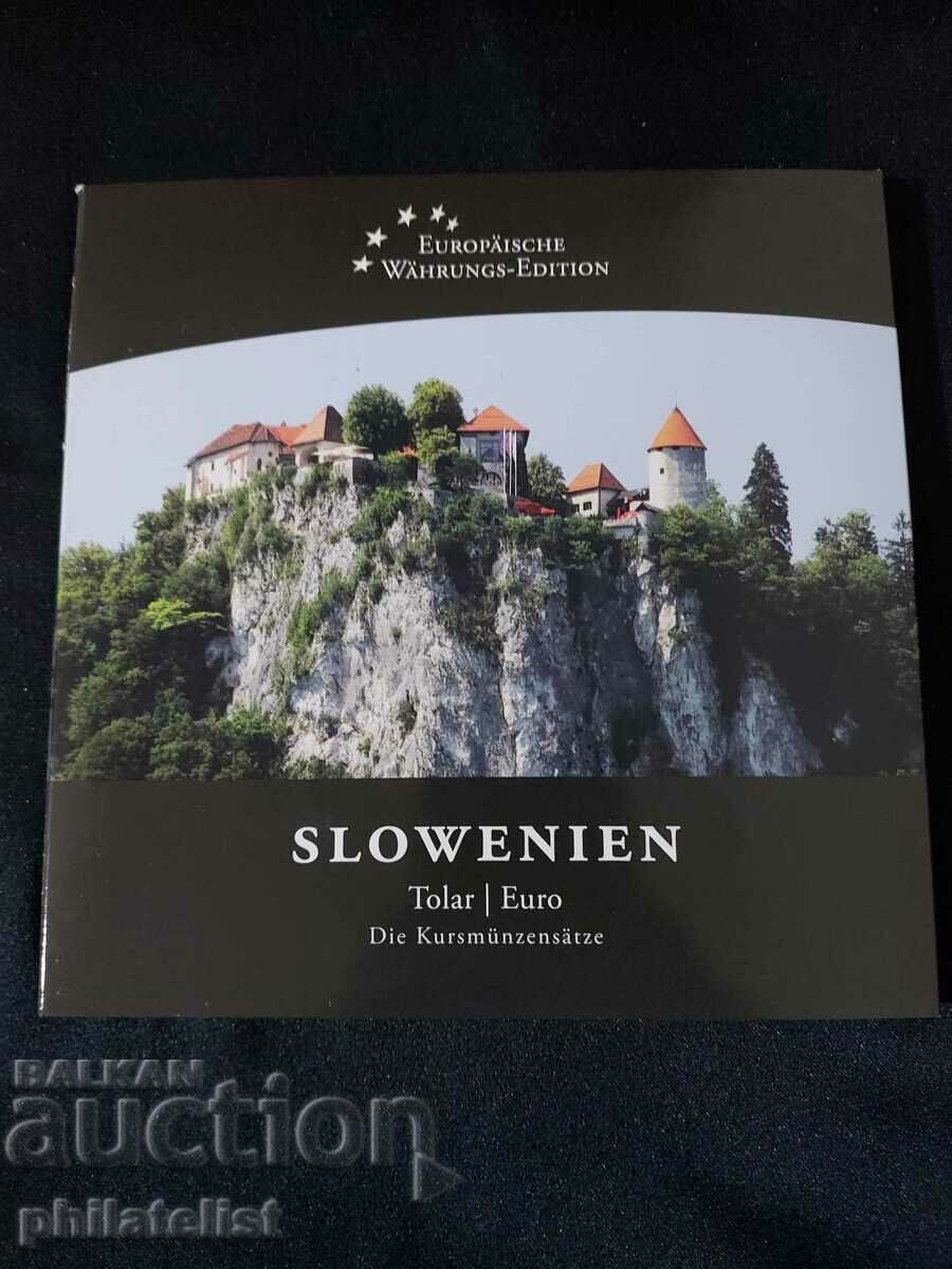 Complete set - Slovenia in tolars and Euro series 2007
