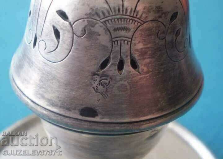 Radka Collectible Ottoman Turkish Islamic Silver Censer - 6