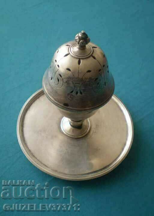 Radka Collectible Ottoman Turkish Islamic Silver Censer