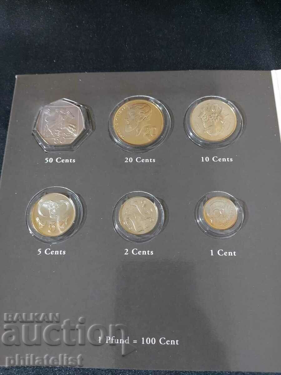 Auction Complete set - Cyprus in cents and Euro series 2008 Auction Complete set - Cyprus in cents and Euro series 2008