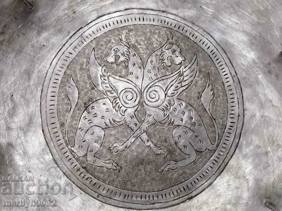 Tin-plated ritual bowl for nafora 19th century copper vessel UNIQUE with price 479.00 BGN | € 244.91