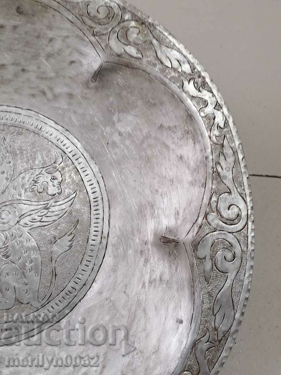 Auction  Tin-plated ritual bowl for nafora 19th century copper vessel UNIQUE