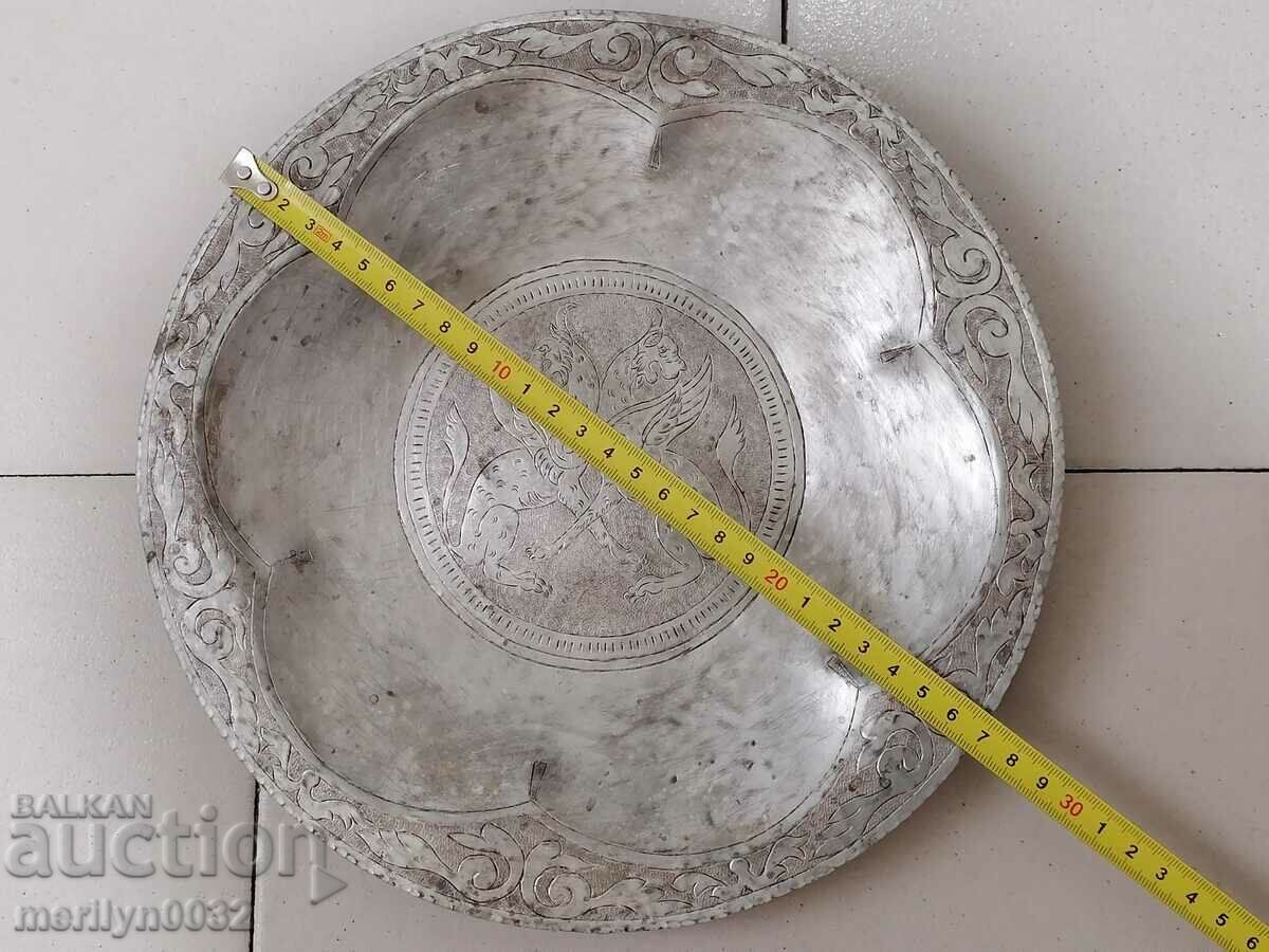 Delivery of Tin-plated ritual bowl for nafora 19th century copper vessel UNIQUE
