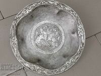 Tin-plated ritual bowl for nafora 19th century copper vessel UNIQUE